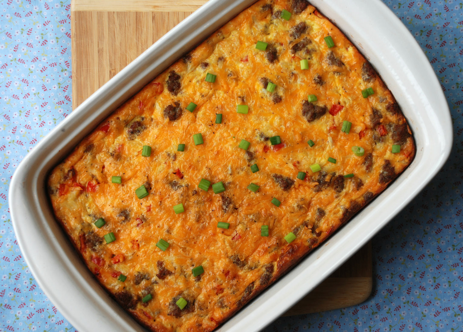 Sausage, Hashbrown and Egg Breakfast Casserole - Just As Good