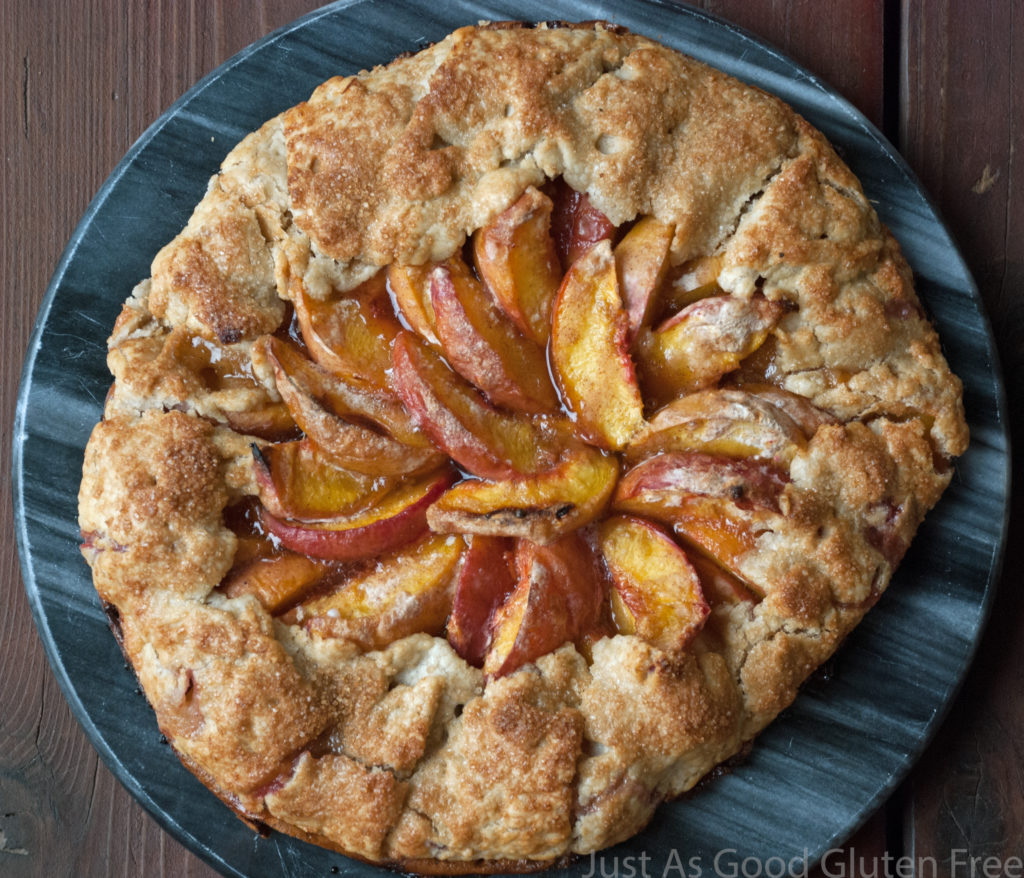 Gluten Free Rustic Peach Tart