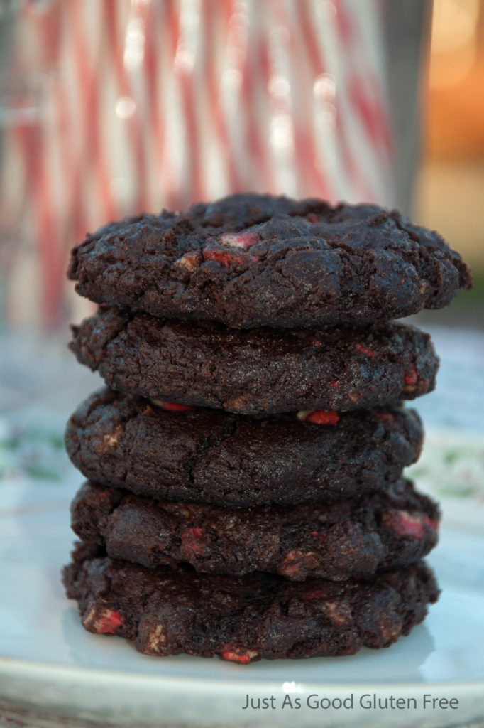 Gluten Free Chocolate Peppermint Cookie Stack