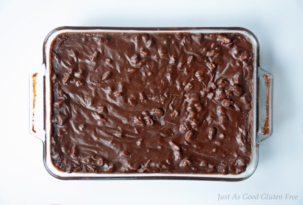 Gluten Free Denver Chocolate Sheet Cake whole