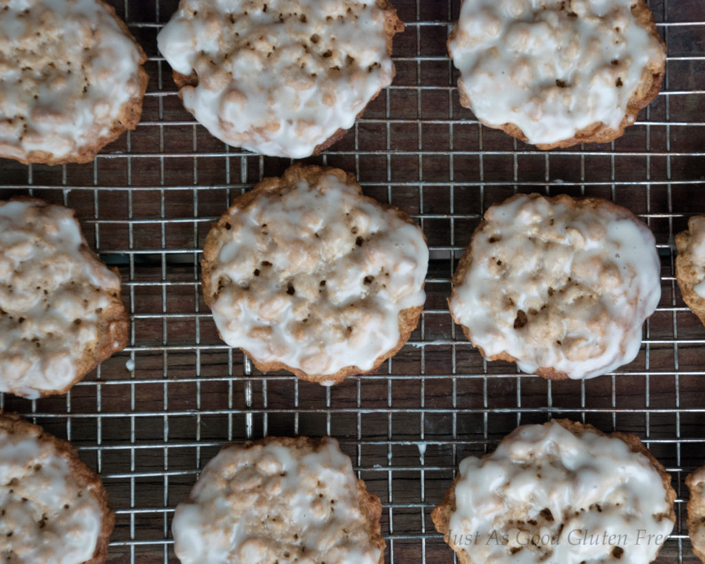 Gluten Free Iced Oatmeal Cookies _sheet