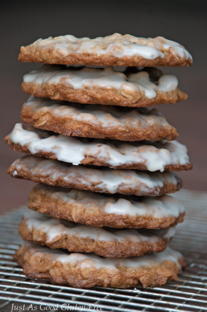 Gluten Free Iced Oatmeal Cookies _stack