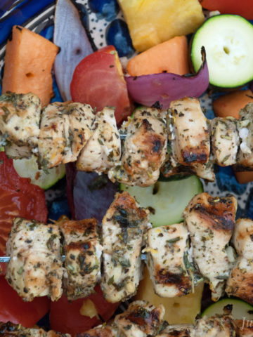 Gluten Free Lemon Herb Chicken Kabob