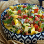 Mango Salsa with tortilla chips