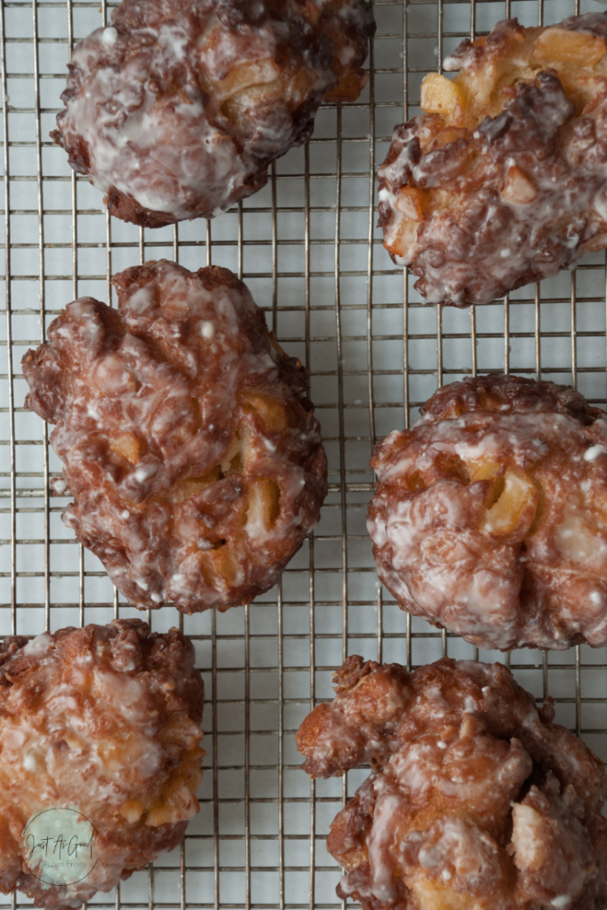 Sheet of Gluten Free Apple Fritters