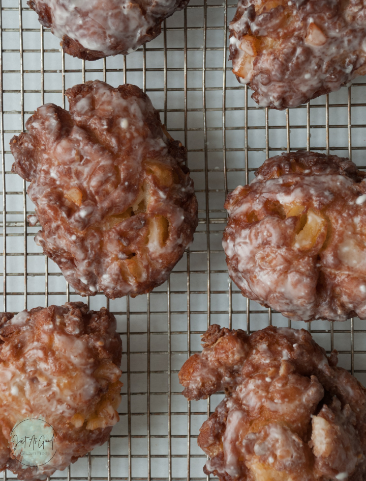 Sheet of Gluten Free Apple Fritters