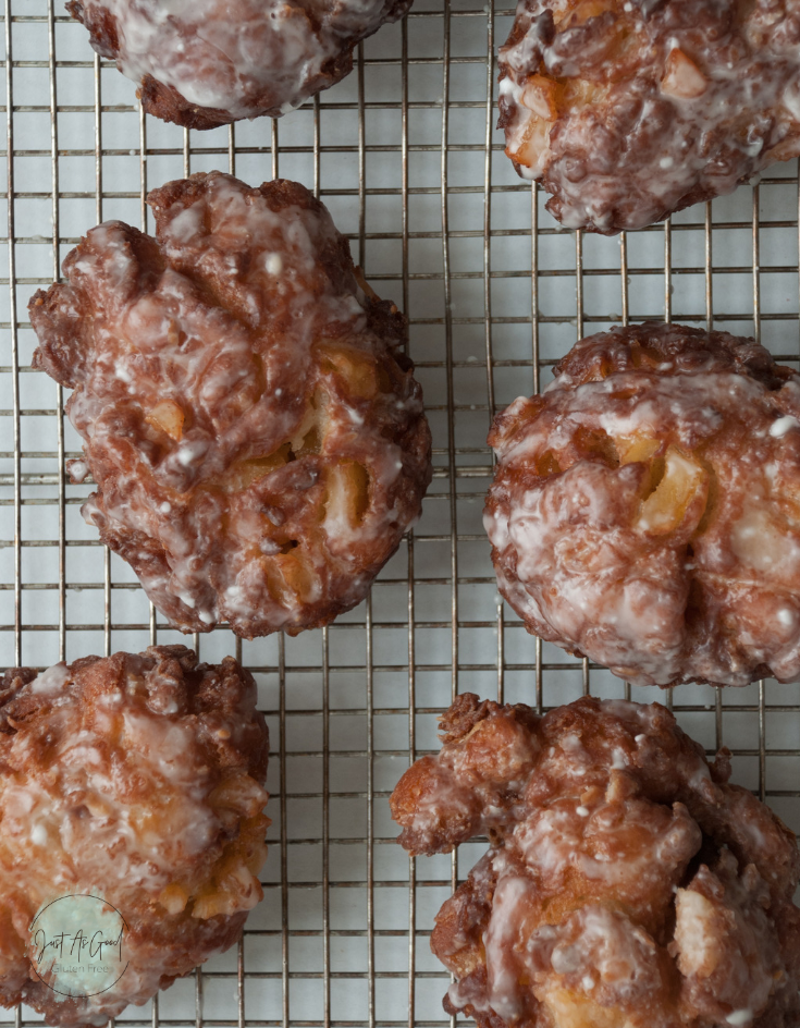 Sheet of Gluten Free Apple Fritters