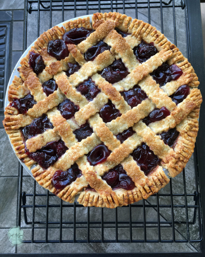 Whole Vanilla Bean Bourbon Cherry Pie Gluten Free