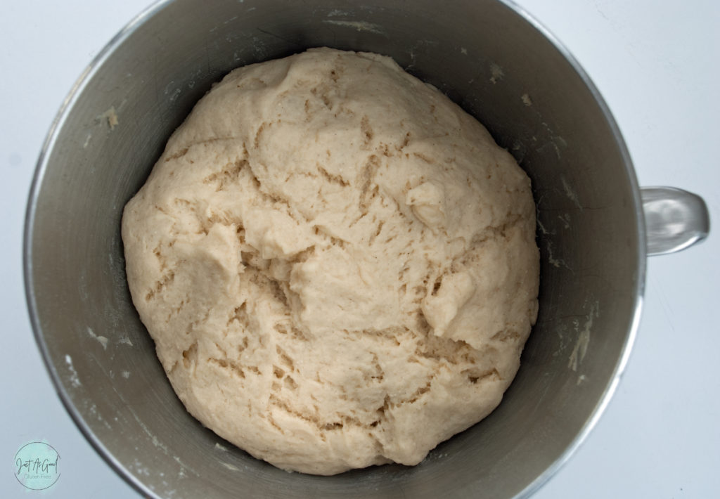 Gluten Free Cinnamon Roll Dough After Proof