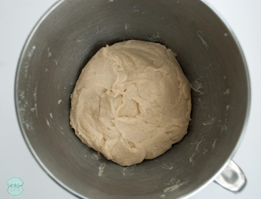 Gluten Free Cinnamon Roll Dough Before Dough Proof