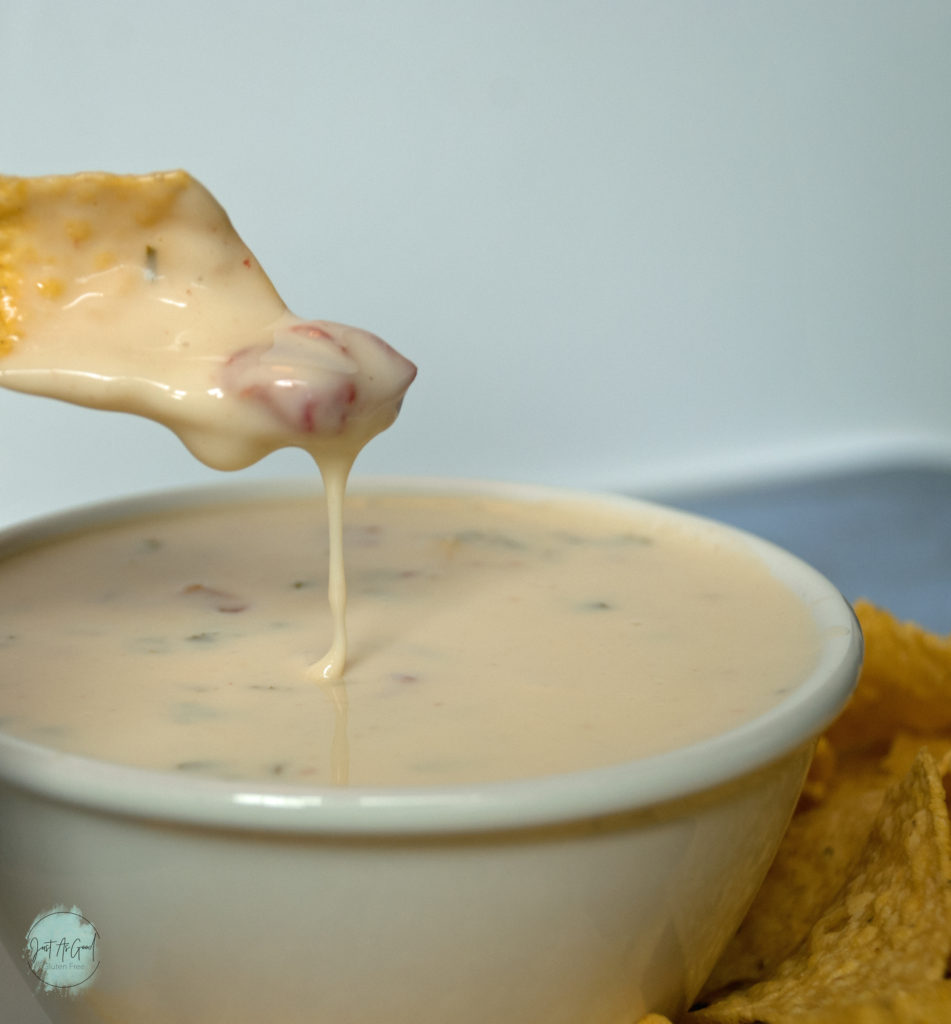 Gluten Free Queso Blanco chip drip