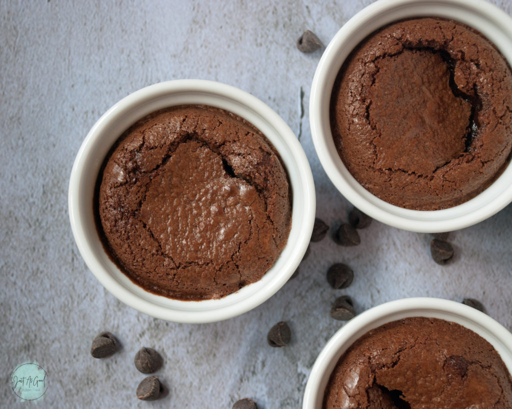 Trio of Gluten Free Molten Lava Cakes