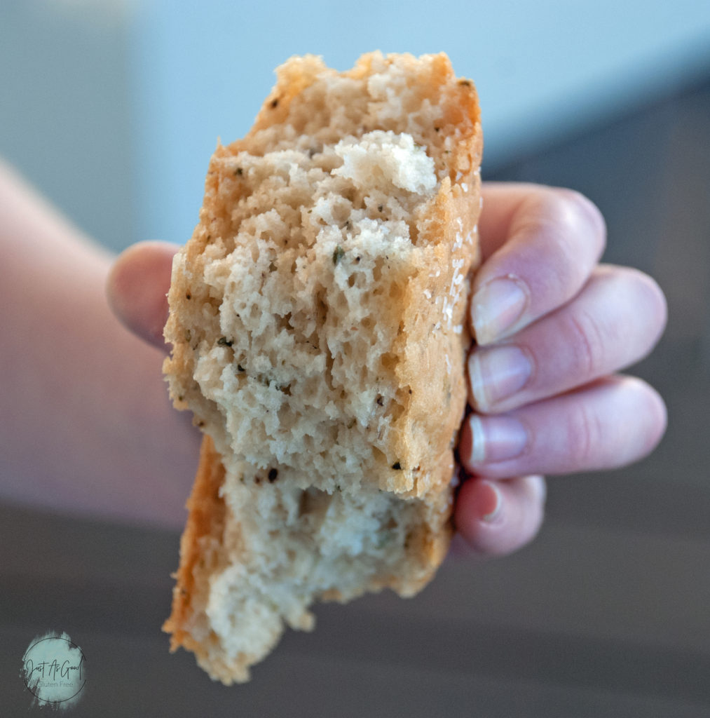 Gluten Free Rosemary Bread Inside view