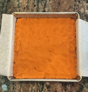 gluten free candy corn sugar cookie bars orange dough