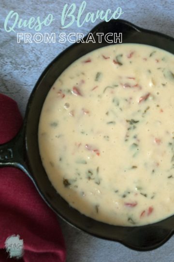 skillet of queso blanco