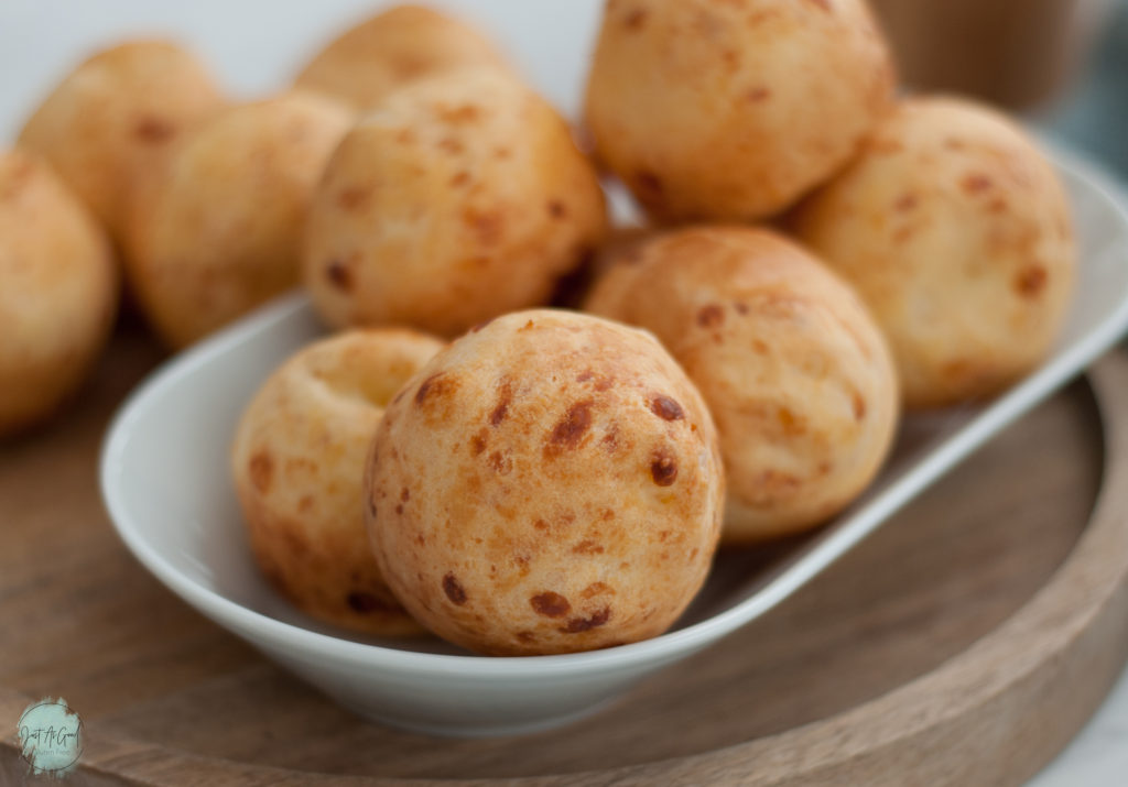 A plate of Gluten Free Brazilian Cheese Bread Rolls