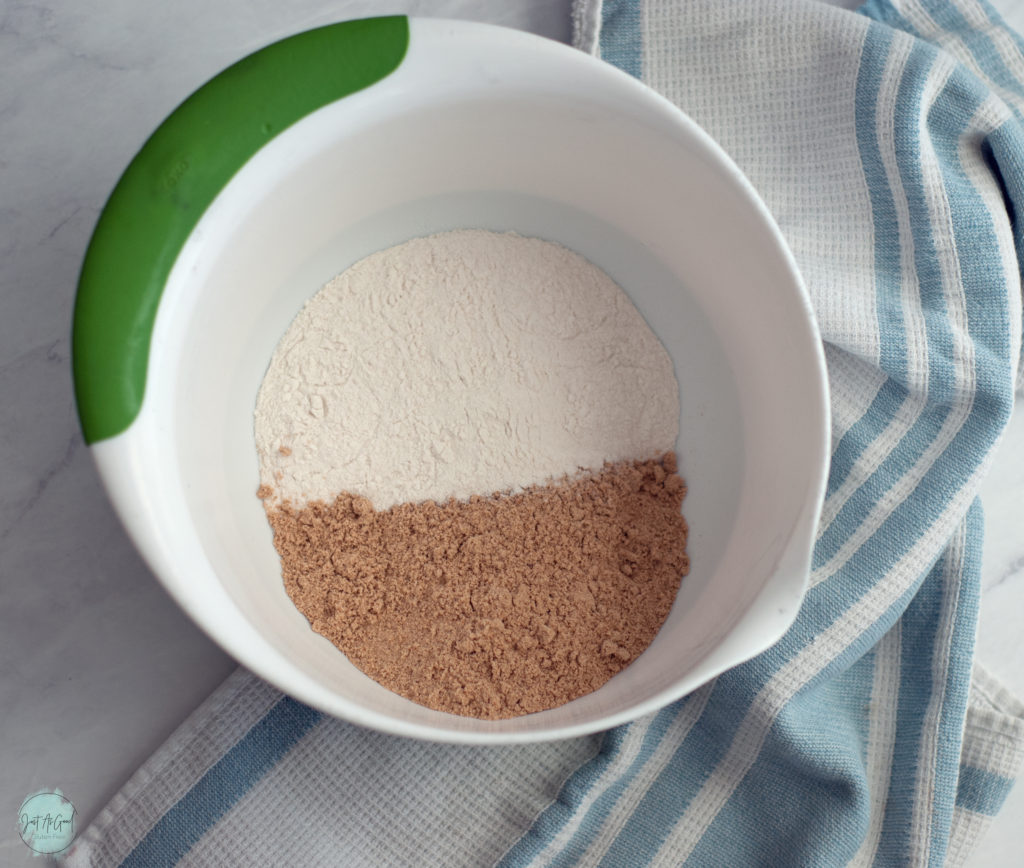 a bowl of brown rice and tiger nut flour