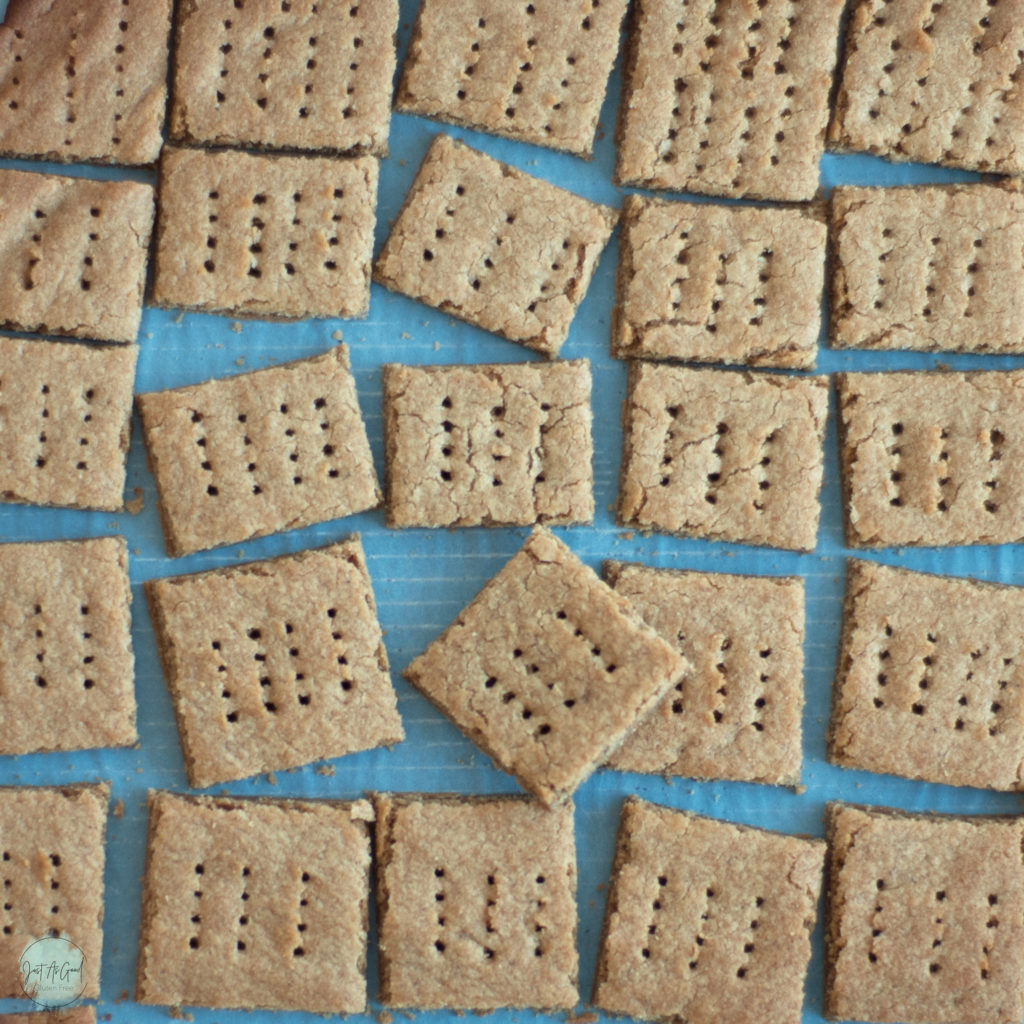 sheet of gluten free graham crackers