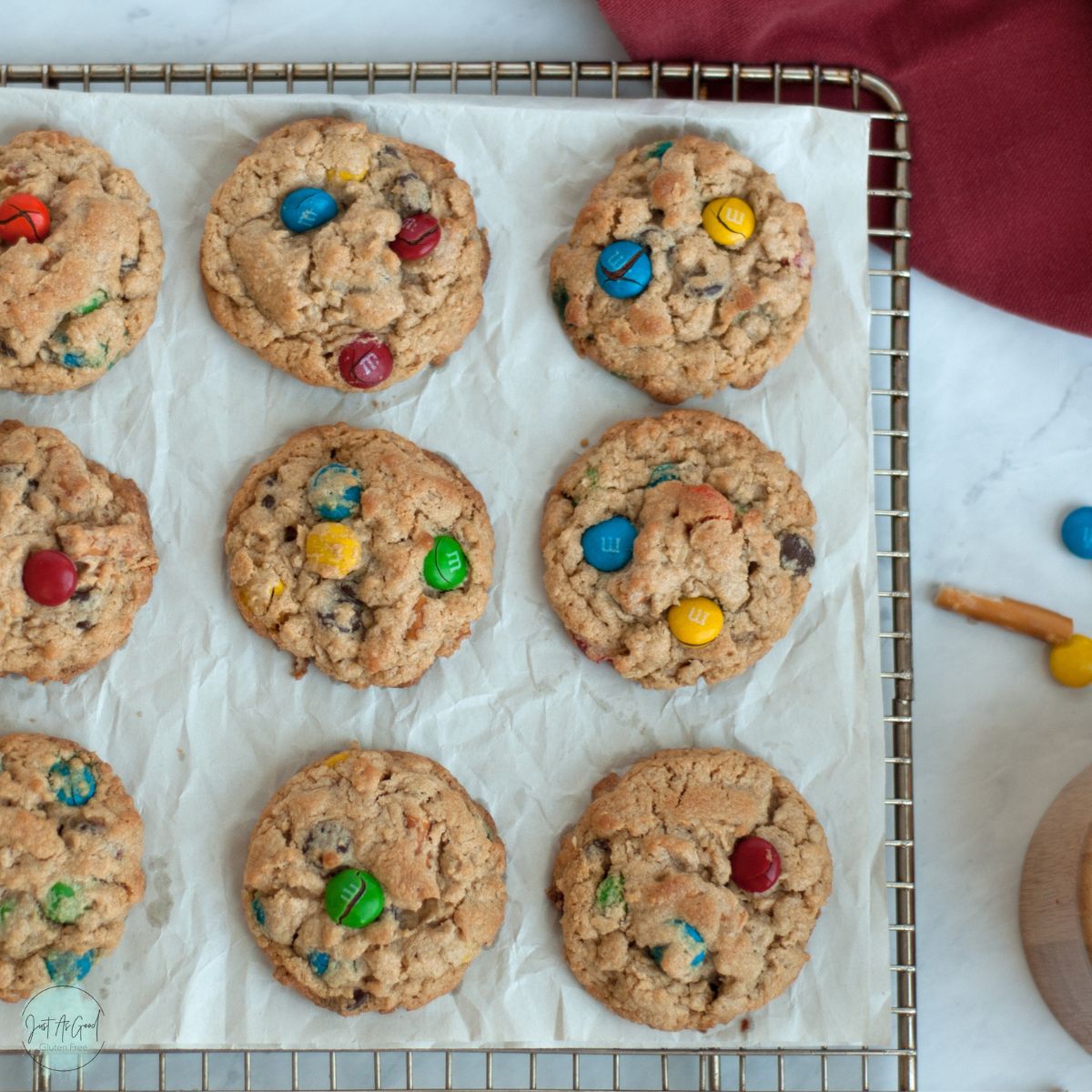 Quick and Easy Gluten Free Monster Cookies - Just As Good