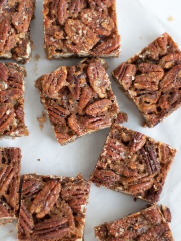 Browned Butter Pecan Pie Bar squares